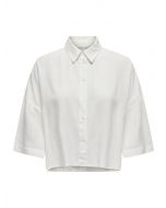 Witte cropped blouse
