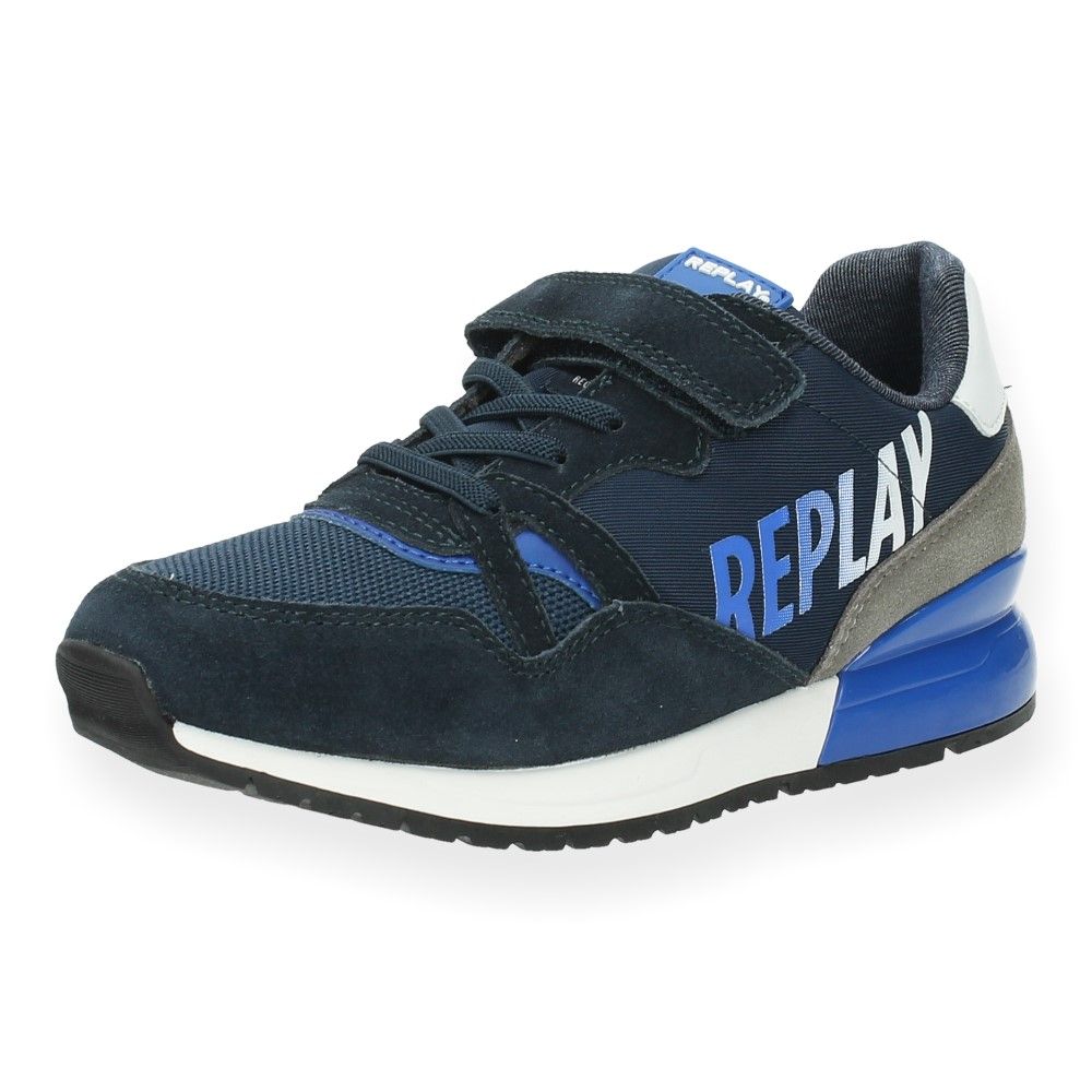 Hij Tien De waarheid vertellen Blauwe sneakers Blazen van Replay | BENT.be