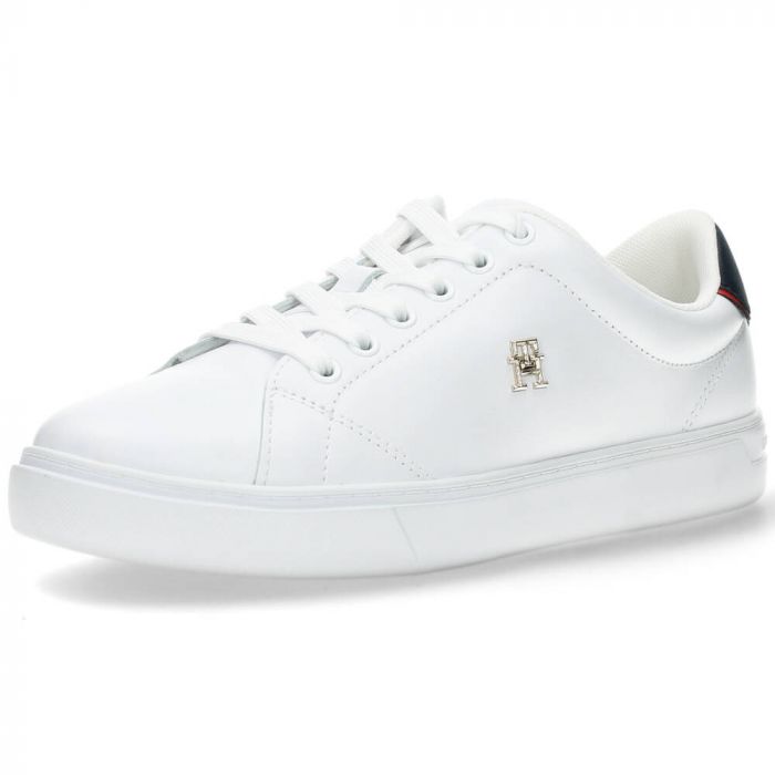 magnetron Mus dood Witte sneakers Elevated Essential Court van Tommy Hilfiger | BENT.be