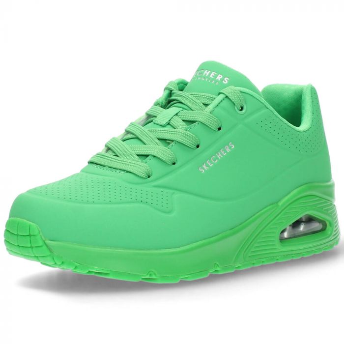 Groene sneakers Uno Stand on van Skechers | BENT.be