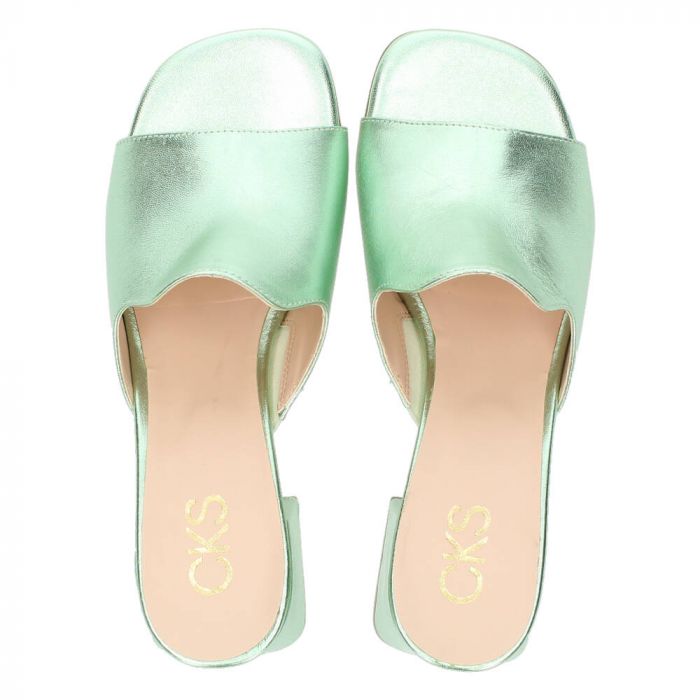 Metallic groene sandalen Sharon 1 van Cks BENT.be