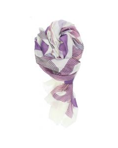 Ecru sjaal Purple