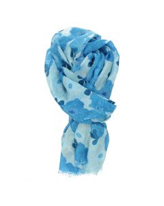 Blauwe sjaal Flower