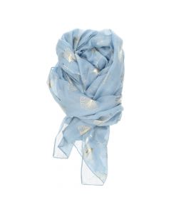 Blauwe sjaal