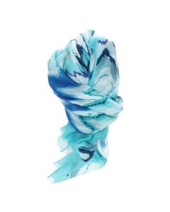 Blauwe sjaal